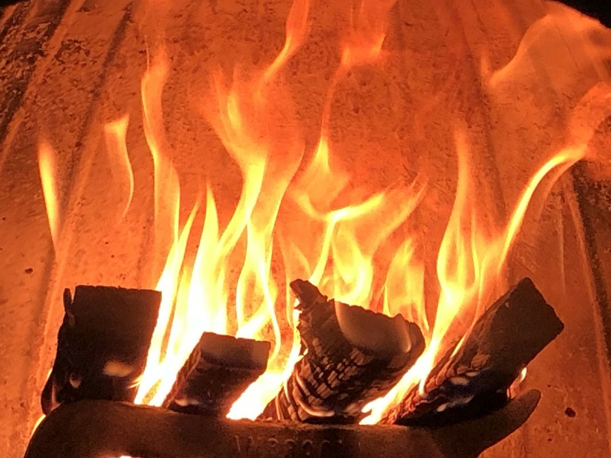 Il fuoco del nostro forno a legna - Pizzeria Sobborghi